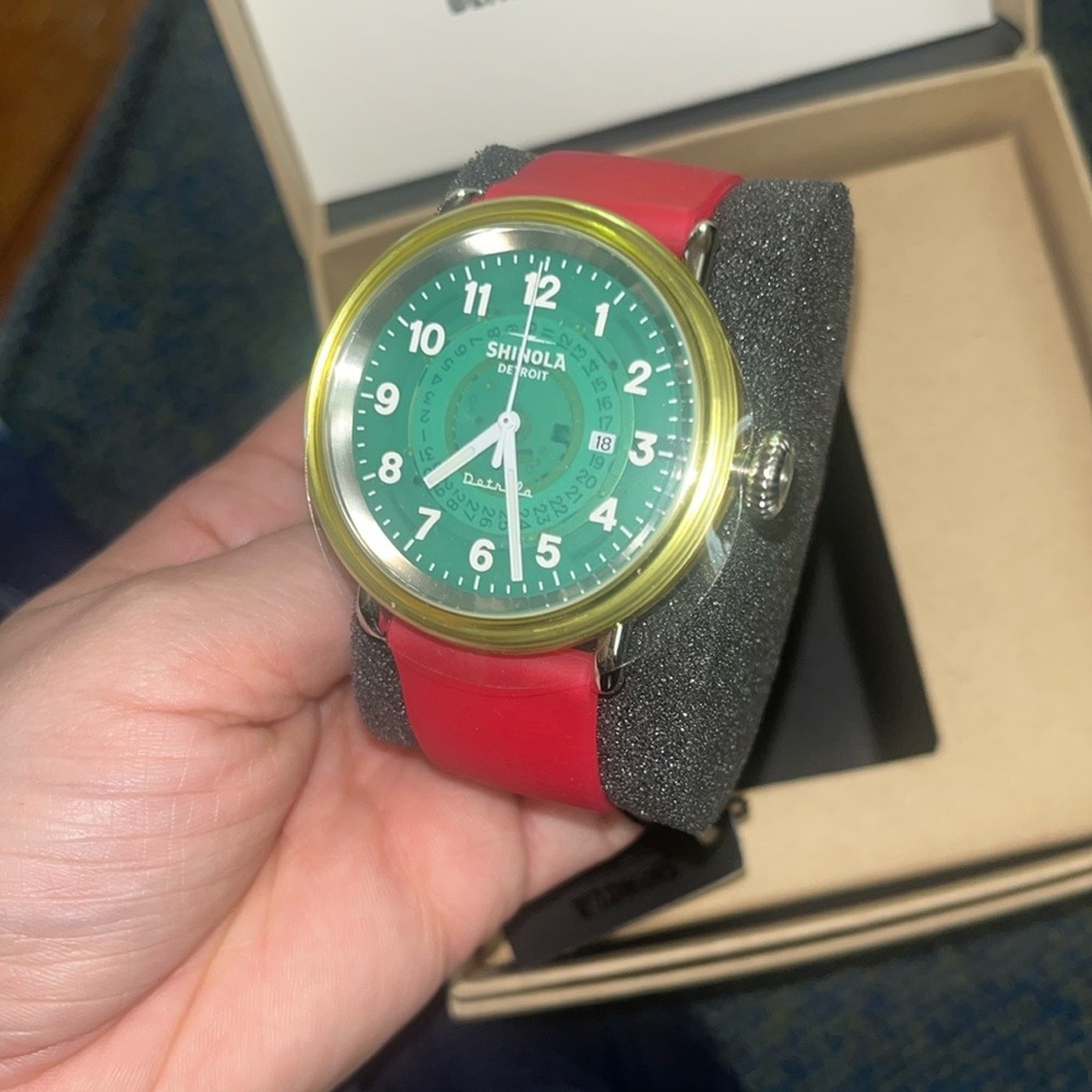 Hard to Find Shinola 43MM Detrola “Gummy Worm” Watch